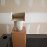 Master Flow 4 Inch Wall Vent Round Heavy Duty With Damper White. Fixed Price $10.00.