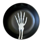 Black & White Halloween Skeleton Hand Serving Bowl Candy Dish 10.5IN Spooky New. Fixed Price $34.95.