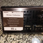 Accord Select Wicker Collection 15" Baseboard Air Register - Oil Rubbed Bronze. Fixed Price $37.95.