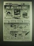 1987 True Value Tru-test Paint Ad Put On New Coat!. Fixed Price $17.99.