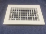 Two New 075007 White Hart & Cooley 10X6 Grill W/ Damper Register. Fixed Price $30.00.