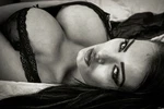 359977 Hot Woman Sexy Mouth Bra Black And White Art Decor Print Poster. Fixed Price $17.95.