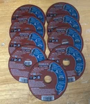 New!! 9 Lot Diablo Steel Demon 4-1/2" Metal Cut-off Disc Type DBDS4504510. Fixed Price $26.88.