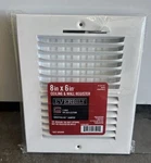 Everbilt 8 In. X 6 2-WAY Wall/ceiling Register Air Deflection. Fixed Price $19.98.