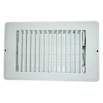 Ap Products 013-627 4" X 10" White Metal Dampered Floor Register. Fixed Price $12.48.