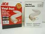 (new) Ace Vinyl Duct 47458 W/clamps 4" Diam 8' Long. Fixed Price $9.99.