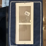 650 Series X 4" White Flat Wall Return Air Grille #043116 (fits 12"W .... Fixed Price $15.00.