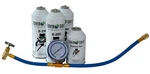 Enviro-safe R-290 3 Cans With Gauge Set & 1 Proseal XL4 #8007. Fixed Price $75.00.