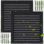 Pcs Aluminum Attic Vents 12" X Metal Gable Wall Mesh Shed With Screen. Fixed Price $50.99.