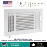 Ez-flo 61615 Air Cover 12 X Inch Wall Or Ceiling Three-way Ventilation. Fixed Price $14.99.