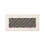 Herringbone 10 In. X 4 White/powder Coat, Floor Wall Ceiling Supply Vent,. Fixed Price $91.84.