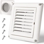 Bewave Dryer Vent Cover, Outdoor Exhaust Louvered Air 4" 1PC, White. Fixed Price $11.86.