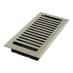 4X10 Inch Satin Nickel Decorative Floor Register Montezuma Design Rust Proof. Fixed Price $30.89.