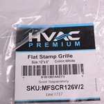 Hvac Premium Vent Duct Cover Flat Stamped Face Steel White MFSCR126W2. Fixed Price $13.59.