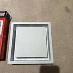 Fittes Wall Vent Flush Mount Lite Decorative 8 In X Plastic White. Fixed Price $23.00.