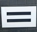 6X4 Modern Ac Vent Cover - Decorative White Air Standard Linear Slot Diff. Fixed Price $39.99.