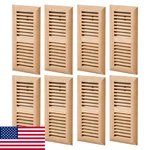 Homewell 8-PACK White Oak Wood Floor Register, 4X10" Drop-in Vent, Damper. Fixed Price $190.40.