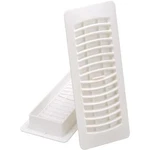 (9)- White Plastic 4" X 12" Furnace Heat Floor Register Imperial Mfg RG1458. Fixed Price $65.99.