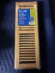 Truaire Solid Oak X14 Floor Diffuser Smoothglide Lightfinishopen Box H168-OLF. Fixed Price $24.99.