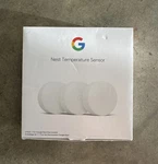 Used Google Nest A0106 Temperature Sensor T5001SF, White Pack Of 3. Fixed Price $49.99.