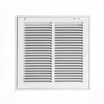 Proselect 16X24 Return Air Filter Grille Hvac Hinged, White Steel - PSFGW1624. Fixed Price $37.95.