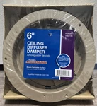 6" Truaire Smoothglide Ceiling Diffuser Damper Brown Paintable Surface Metal. Fixed Price $22.50.