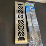 Decor Grates Floor Register 2X14 Brushed Nickel Finish W/airflow Control, SPH214. Fixed Price $14.24.