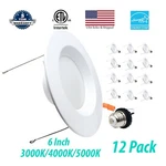 3BRIX 12X 6 15W Led Retrofit Downlight Baffle Trim Recessed Dimmable Light-etl. Fixed Price $93.49.