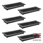 Sumnacon Floor Vent Covers - Metal Register 4X12 Inch 6 Black. Fixed Price $27.94.