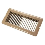 Jr Products 02-28995 4" X 10" Brown Metal Undampered Floor Register. Fixed Price $19.20.