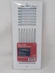 Everbilt 12" X 4" 3 Way Steel Wall Ceiling Register White Finish Vent. Fixed Price $19.99.