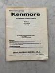 Kenmore Room Conditioner 'repair Parts List', Models 253.8791290. Fixed Price $12.99.