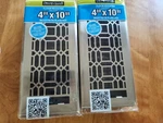 Satin Nickel Floor Registers 4" X 11" Brand New. Fixed Price $19.37.