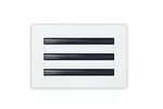 10X6 Modern Ac Vent Cover - Decorative White Air Standard Linear Slot Dif. Fixed Price $46.99.