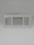 White Metal Air Vent Cover Grille Register Hvac Wall Ceiling 3 Section Slats. Fixed Price $17.23.
