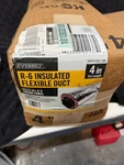 Everbilt 4 25 Ft R6 Insulated Flexible Air Duct Silver New, Open Box. Fixed Price $29.99.