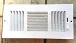 6 (six) 10"X4" Proselect PS3WW10P Way Sidewall/ceiling Registers. Steel, White. Fixed Price $55.79.