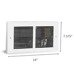 Cadet RMC162W Register Series Electric Wall Heater Complete Unit 240/208 Volt. Fixed Price $182.99.