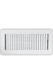 4 X 10 Inch (duct Opening) White Air Cover For Floor, One-way Ventilation. Fixed Price $10.00.