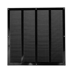 Air Vent Cover 16X16 Inch (outer Dimensions) Black Galvanized Steel Louvered .... Fixed Price $68.56.