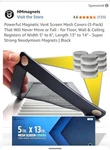Pack 5 X13 Hmmagnets Mesh Screen Covers For Vents. Fixed Price $15.00.