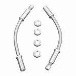 Ssn 12" Door Loom Pair Wire Compatible With Car Hot Rods Silver. Fixed Price $30.70.