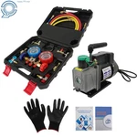 Air Vacuum Pump Manifold Gauge Set 1/3HP 4CFM Hvac Refrigerant Kit. Fixed Price $100.69.
