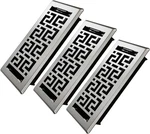 Floor Register 4X10 Inches - 3 Pack Heavy Duty Walkable Steel Vents Easy. Fixed Price $43.78.