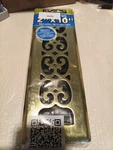 Decor Grates Scroll Steel Plated Brass Floor Register. 2"X12". Gold, SPH210. Fixed Price $17.95.