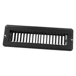 Jr Products 2" X 10" Black Steel Undampered Floor Register. Fixed Price $16.59.