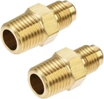 Uxcell Brass Pipe Fitting, Sae Flare To 1/4NPT Male Thread, Tubing Adapter. Fixed Price $15.16.