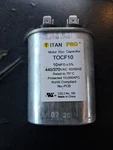Titan Pro TOCF10 Mfd 440/370VAC Motor Run Capacitor Hvac. Fixed Price $12.61.
