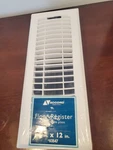 Accord 4" X 12" Floor Register - High Impact Resin W/adjustable Damper White. Fixed Price $10.99.