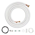 Vevor Mini Split Line Set 1/4"X1/2" X16 Ft Copper Tubing Ac W/ Connection Cable. Fixed Price $99.90.